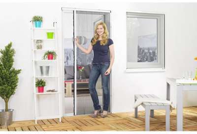 Moustiquaire Plissée Porte - PVC - L125 x H220 cm