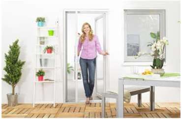 Moustiquaire Enroulable Porte SMART - Alu Blanc L1