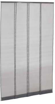 Moustiquaire rideau de porte MoustiClaire ® - Gris