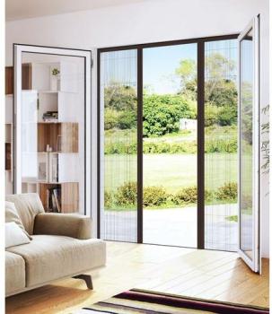 Moustiquaire pour porte - Sur mesure - Brun fonce Moustiquaire pour porte -