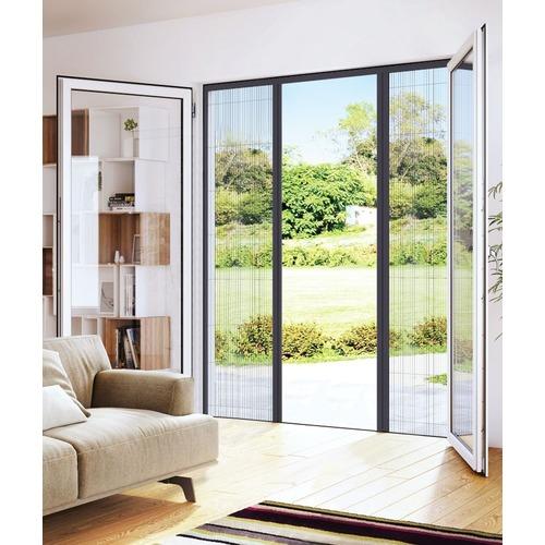 Moustiquaire pour porte fenêtre - Sur mesure - Brun Moustiquaire pour porte fenêtre