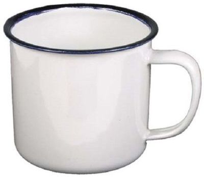 IBILI 903008 - Mug acier émaillé blanc - Gobelet a
