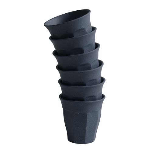 Tasse à café en fibre de bambou bleu foncé Nordal