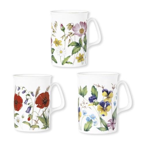 JOLI MUG Fleurs du jour Boite de 6 mugs assortis