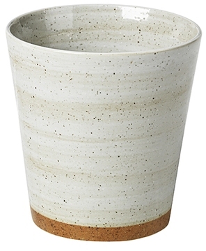 Mug en grès couleur écru moucheté Grod Broste Diam