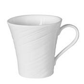 Mug en porcelaine motif spirale blanc relief 29cl