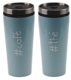 Mug de voyage isotherme en polypropylène et inox D