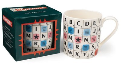 Mug en céramique Alphabet Scrabble Contenance 400