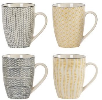 Mug en porcelaine (4 modèles assortis) Jinan Athez