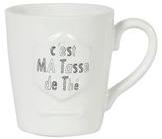 Mug en faïence motif C est ma tasse de thé D 9xH 10cm Mug en faïence motif C est