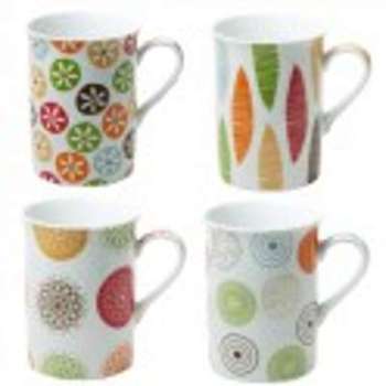 Coffret de 4 mugs bali 30 cl Coffret de 4 mugs bali 30
