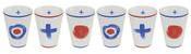 Mug expresso en porcelaine motif imprimé 10cl- Set