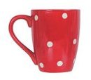 Lot de 6 Mugs 35 cl Pois Rouge Lot de 6 Mugs 35 cl Pois Rouge