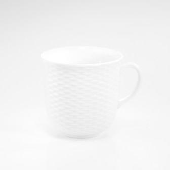 Mug en porcelaine 37cl blanc - Basket - Pillivuyt Mug en porcelaine 37cl blanc