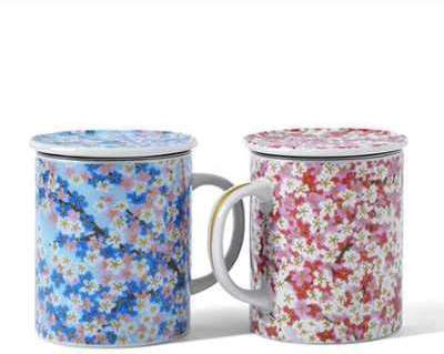 Tisanière avec filtre - Fleurs du Japon - 250 mL - Tisanière avec filtre - Fleurs