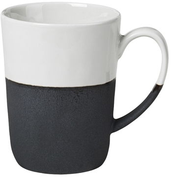 Mug en grès bicolore crème et carbone Esrum Broste