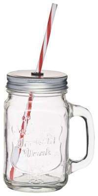 Tasse vintage Mason Jar en verre