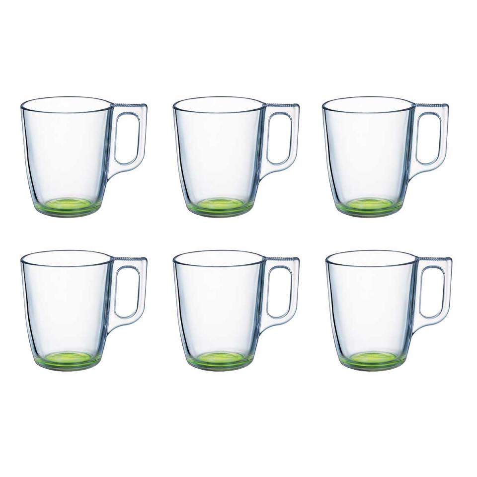 Lot de 6 Mugs 25 cl Crazy Colors Vert Lot de 6 Mugs 25 cl Crazy