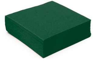Serviette cocktail papier micro gaufrée vert sapin Serviette cocktail papier