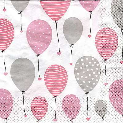 Serviettes en papier ballons