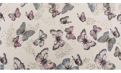 CHEMIN DE TABLE LIN PAPILLONS 28 CM X 5 M