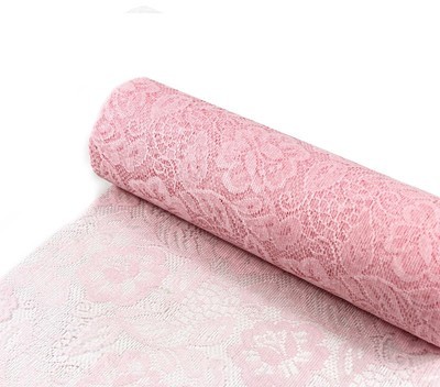 CHEMIN TABLE SIZOLACE ROSE PÂLE 30 CM X 5 M