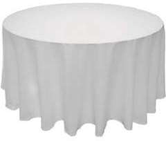 Nappe ronde anti-tâches Blanche x 1 pièce