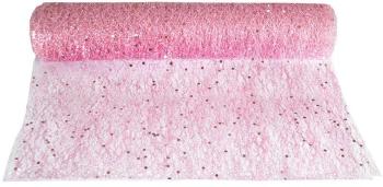 CHEMIN TABLE GLITTER VIEUX ROSE 30 CM X 5 M CHEMIN TABLE GLITTER VIEUX