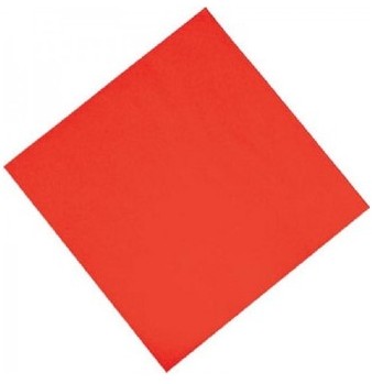 Serviettes de table en papier rouges 330 mm