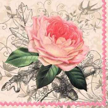 Serviettes Papier Rose Ancienne Serviettes Papier Rose Ancienne