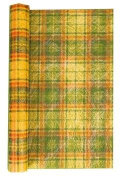 CHEMIN DE TABLE MADRAS JAUNE 30 CM X 5 M CHEMIN DE TABLE MADRAS JAUNE