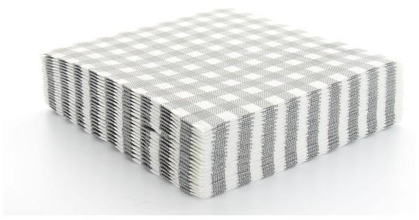 Serviettes en papier vichy 2 plis Grise x 20 pièce