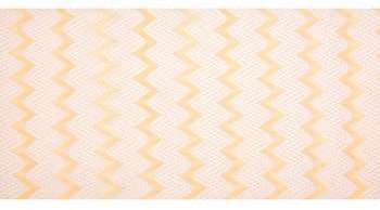 CHEMIN DE TABLE TISSU ZIGZAG SAUMON 30CM CHEMIN DE TABLE TISSU ZIGZAG