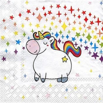 Serviettes en papier licorne