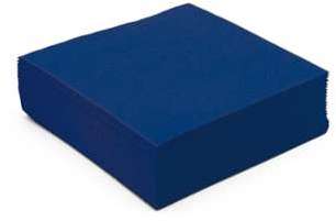 Serviette cocktail papier micro gaufrée bleu (25 cm) Serviette cocktail papier