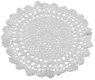 NAPPERON CROCHET BLANC 30 CM