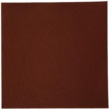 Serviette double point chocolat sans liseré 38x38