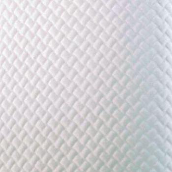 Nappe damassée blanche au format