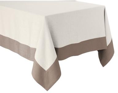 Nappe Lin déperlant Ivoire et sable Delices De Lin