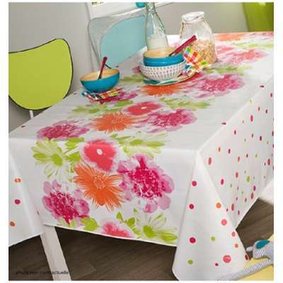 Nappe en toile cirée rectangulaire 140X250 cm FLOR