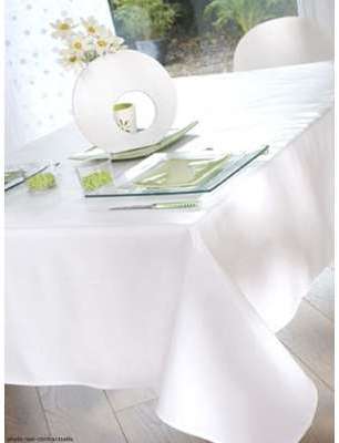 Nappe en toile cirée 140x250 cm Gourmandise blanc