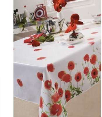 Nappe en toile cirée rectangulaire 140x250 cm Coqu