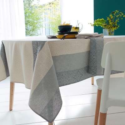 Nappe jacquard mosaïque enduite