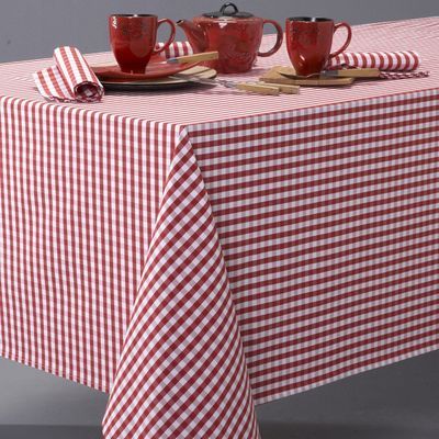 Nappe vichy en pur coton tissé-teint, GARDEN PARTY
