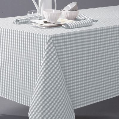 Nappe vichy en pur coton tissé-teint, GARDEN PARTY