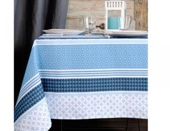 Nappe 100% coton enduit antitache rayures motifs g