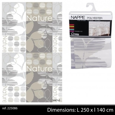 Nappe Textile Polyester Infroissable Anti-Tâche -