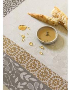 Nappe provence calisson enduite 150x220cm jacquard