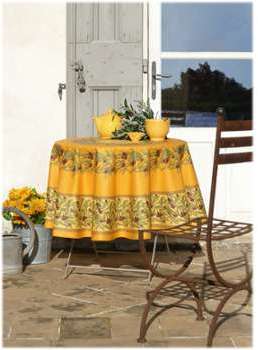Nappe rectangulaire enduite 160 250 Grimaud Miel Nappe rectangulaire enduite