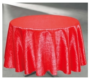 Nappe ronde motifs fantaisie brillants